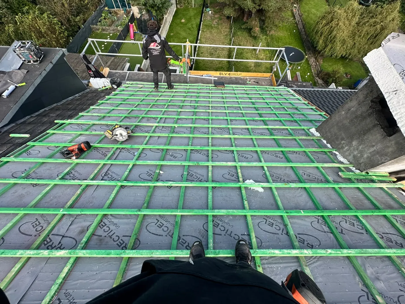 Réfection d'une toiture en tuiles — réalisation A Rapetti Toiture